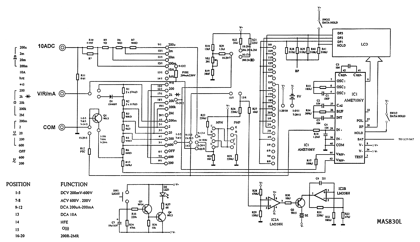 Digital multimeter m890g инструкция